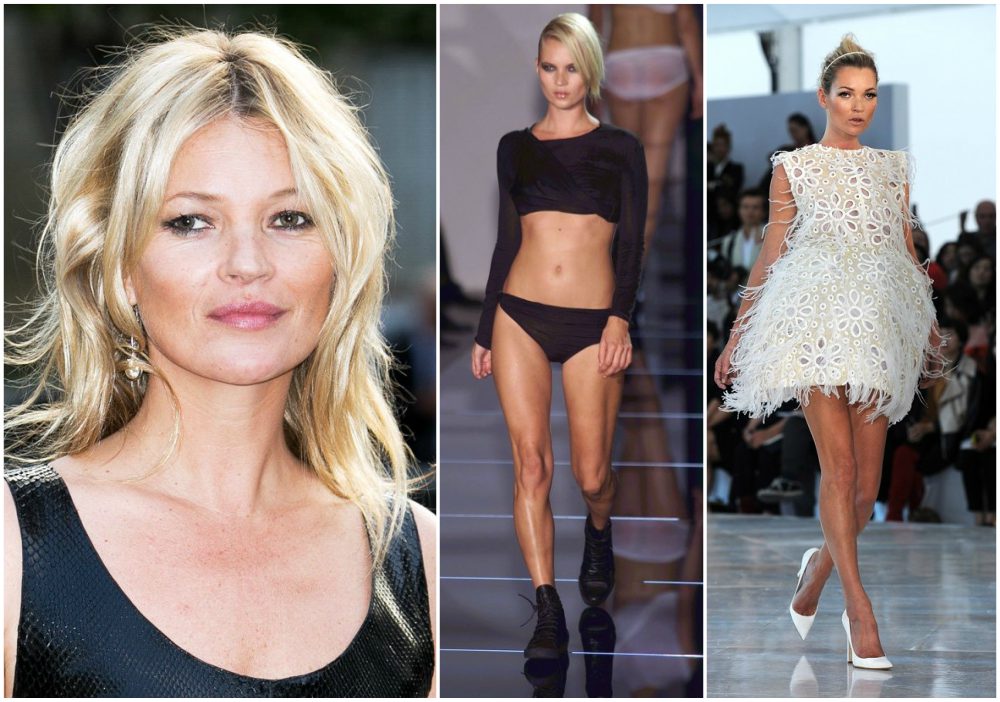 Kate Moss height 1.7m / 5’7”